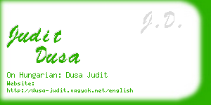 judit dusa business card